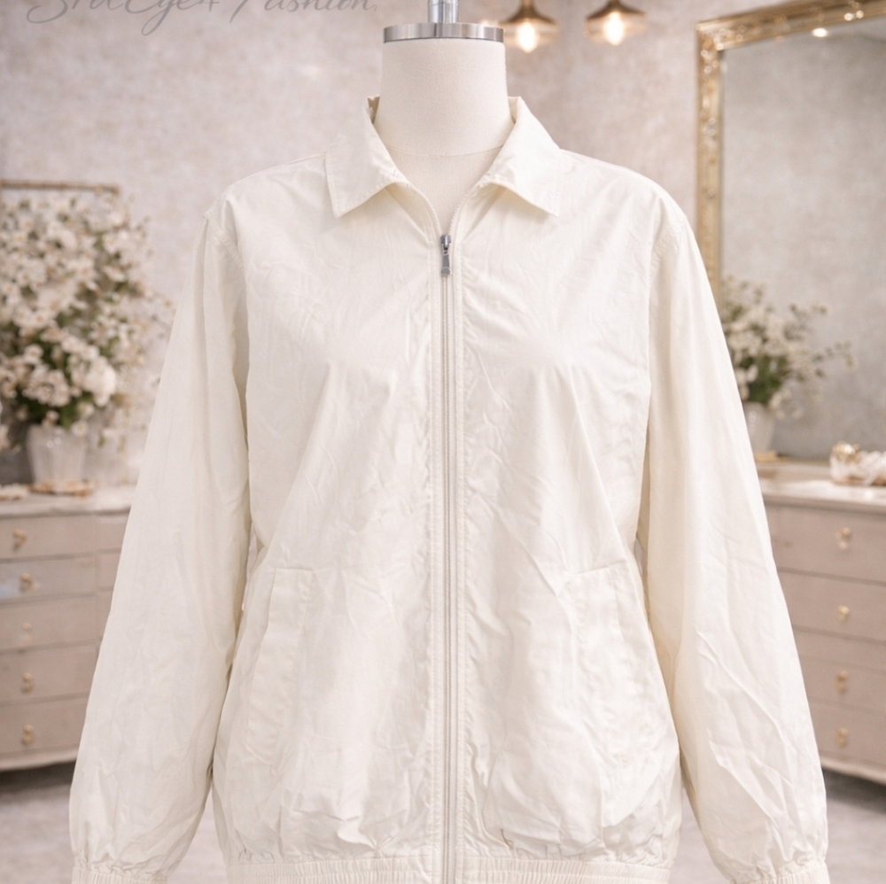 Koret Lightweight Zip Jacket Collared Windbreaker… - image 3